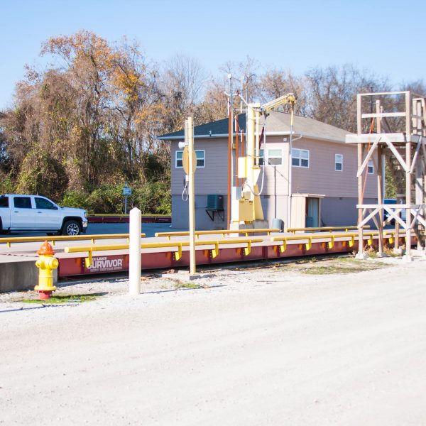 This project needed two separate 11’x70′ Steel Deck Rice Lake Truck Scales, one for inbound traffic and the other for outbound traffic for weighing trucks entering and leaving their grain storage facility.