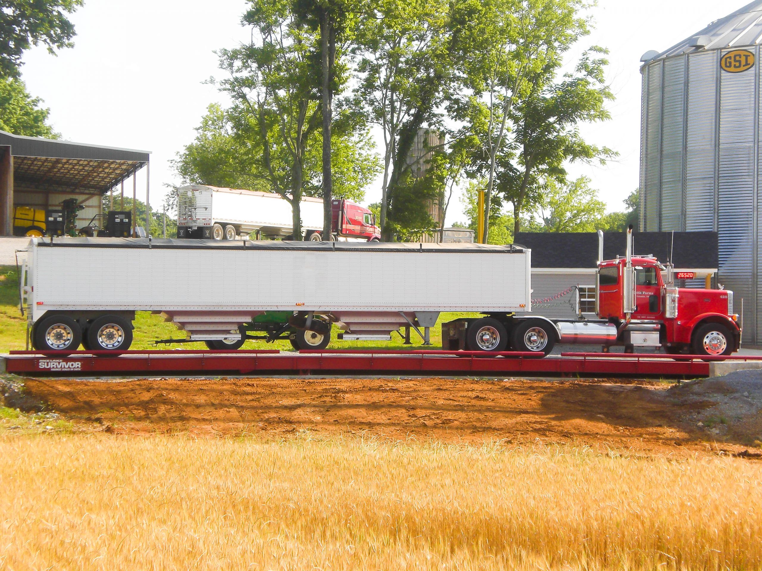 Certified Truck Scales for Farms to Weigh High Volume Truck Scale Loads.